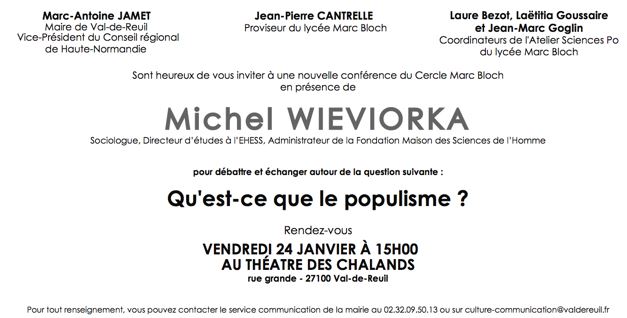 Conférence de Michel Wievorka