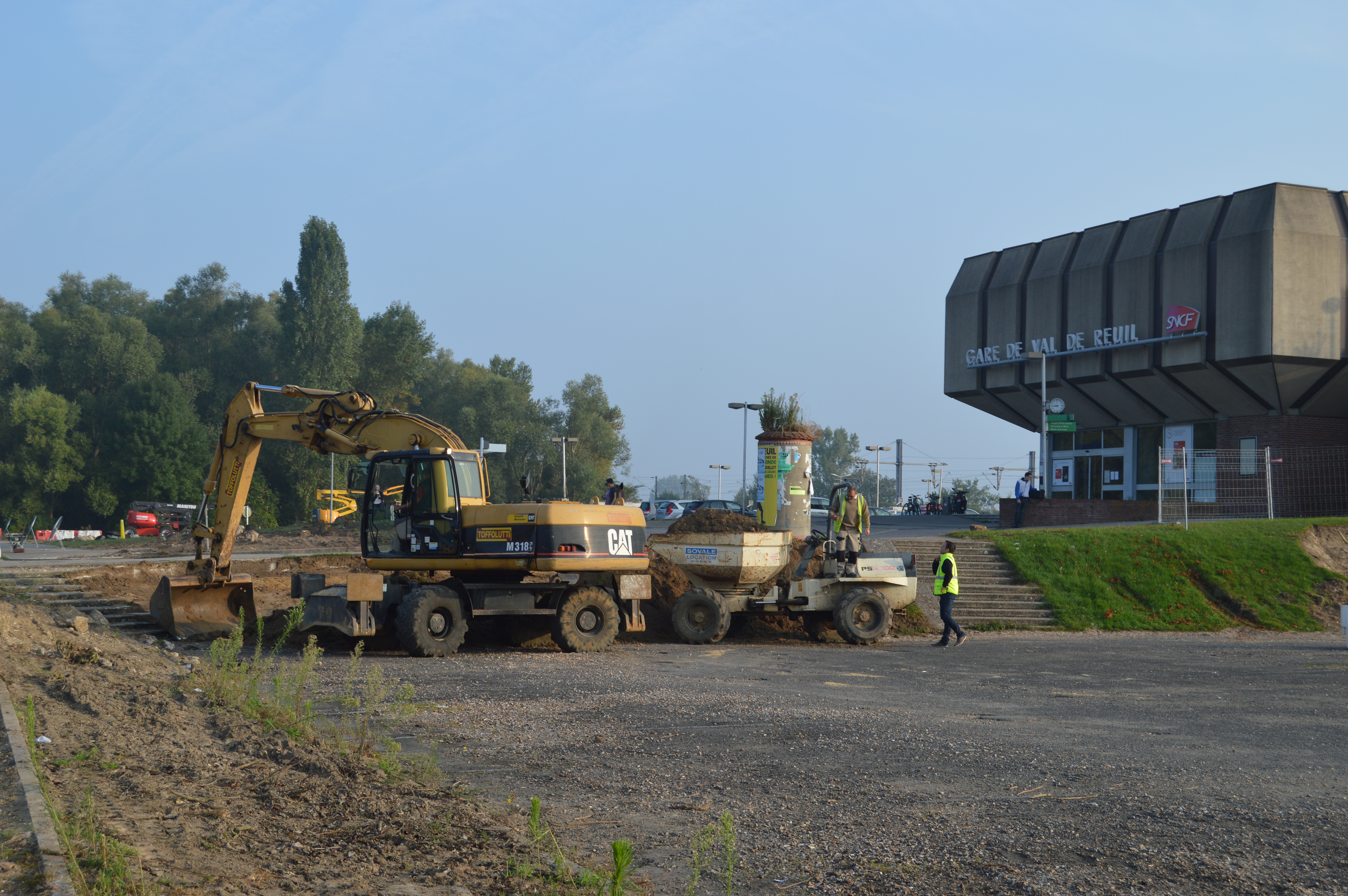 Le chantier du parking de la Gare