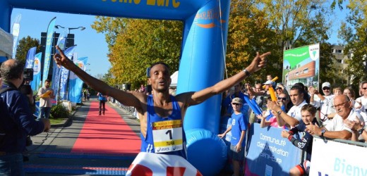 Le vainqueur du marathon 2015 : l'Ethiopien Tura Bechere en 2h 19'38"