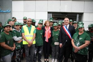 Florence Parly, Ministre des Armées à Val de Reuil - rencontre avec les chantiers jeunes