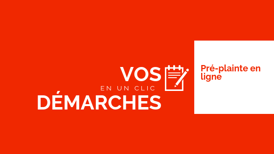 Pré-plainte en ligne