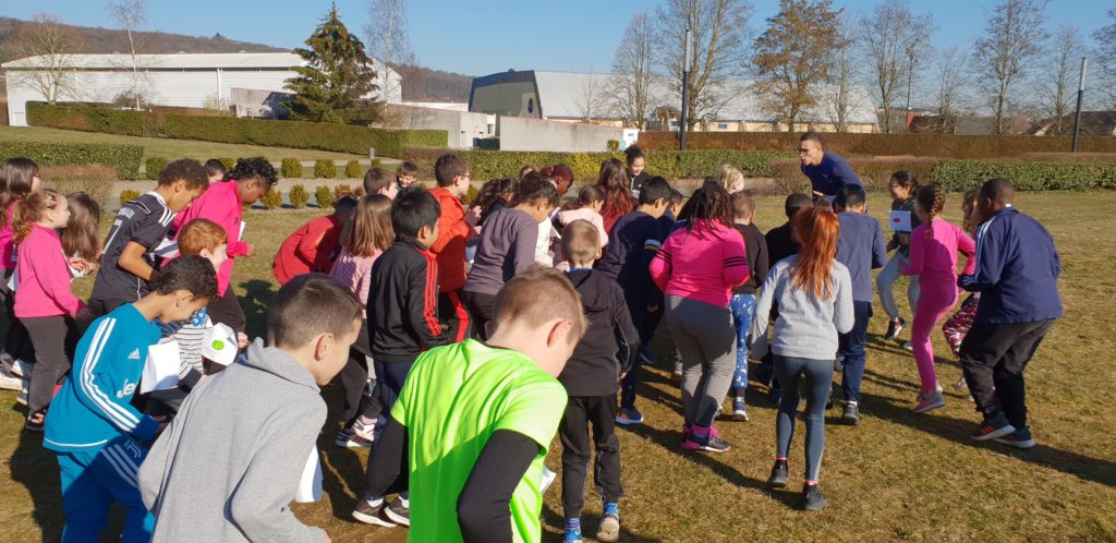 l'échauffement avant la course