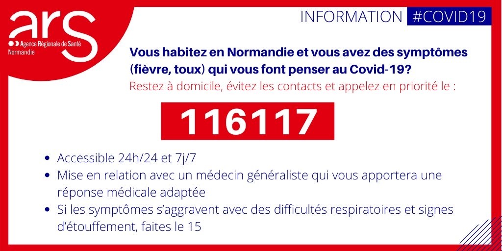 Vous avez des symptômes qui vous font penser au Covid-19 ?