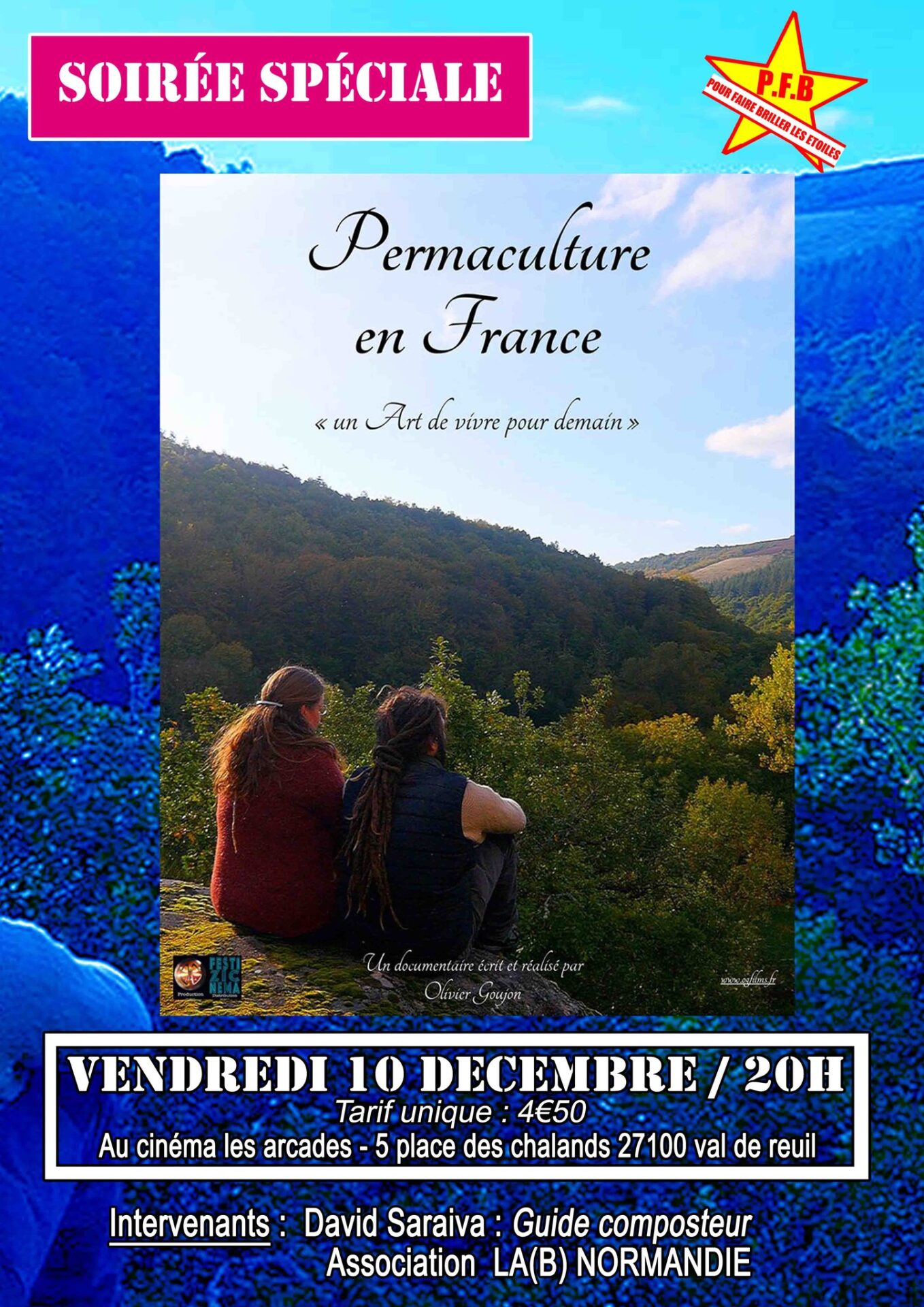 Cinéma Les Arcades : Soirée spéciale autour du film “Permaculture en France, un art de vivre pour demain”, d’Olivier Goujon