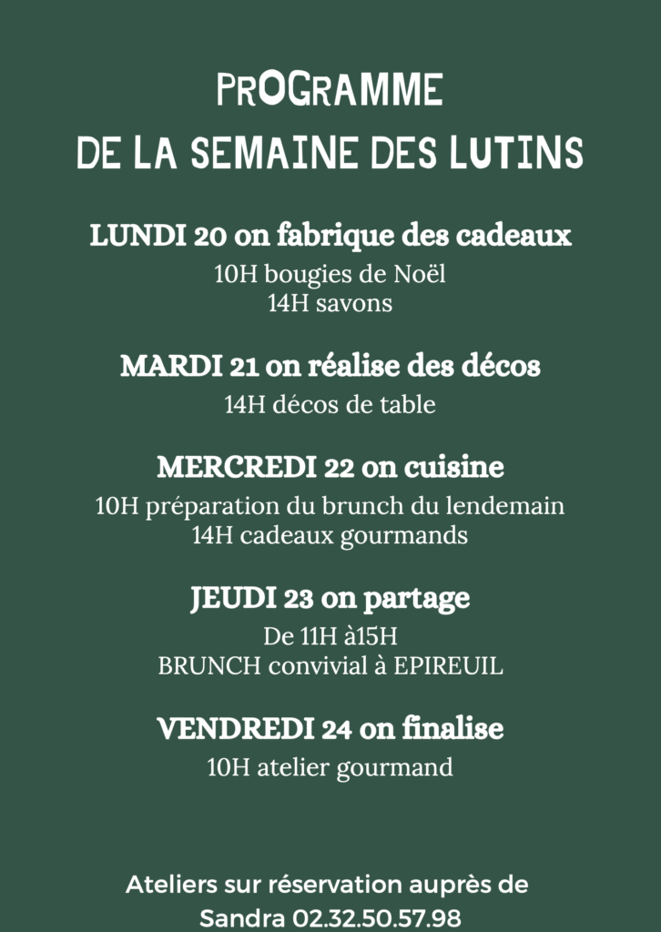 Prog Semaine des Lutins - Epireuil 2021