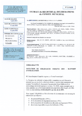 Procès-verbal du 7 Juin 2021