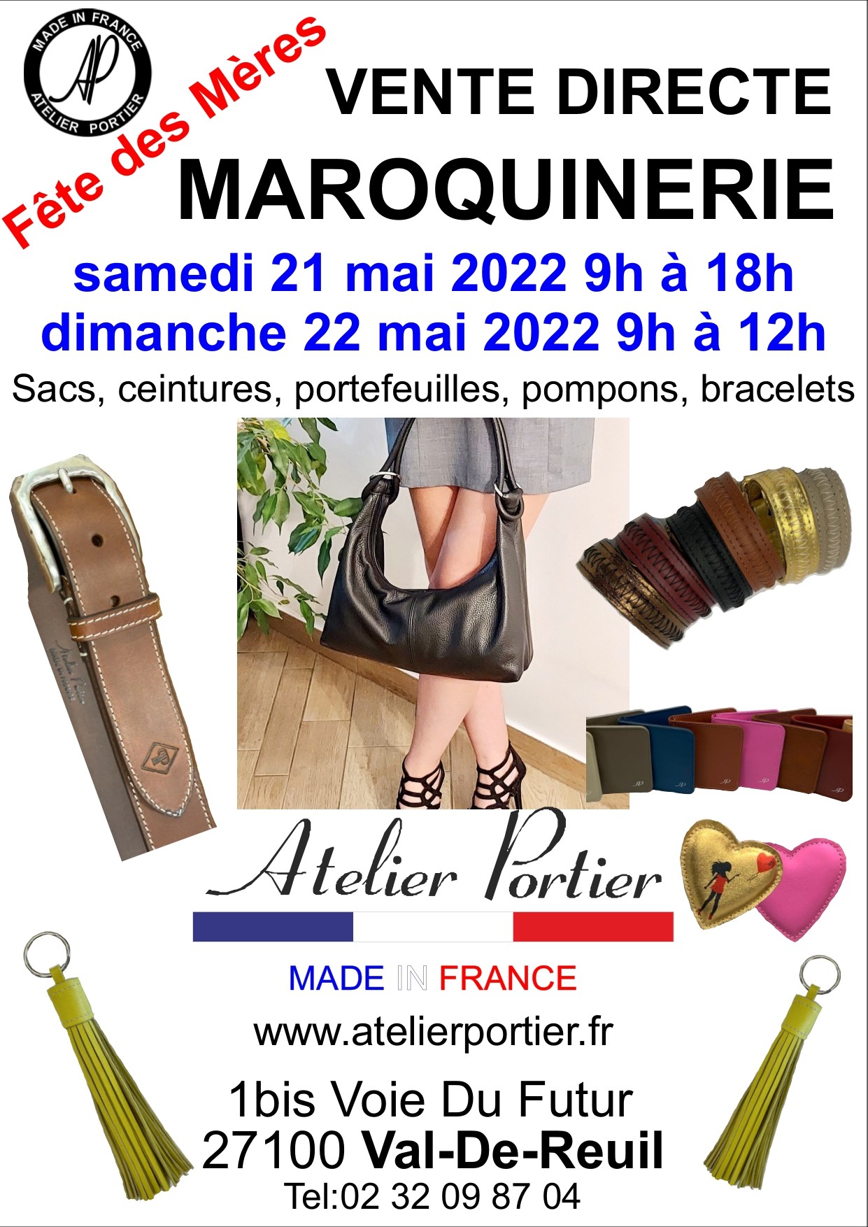 Atelier Portier - vente directe mai 2022