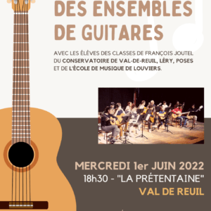 Conservatoire de musique et de danse - Rencontre avec les ensembles de guitares juin 2022