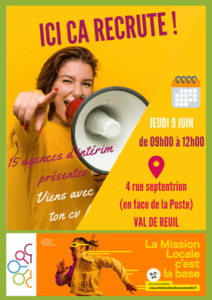 Job dating mission locale juin 2022