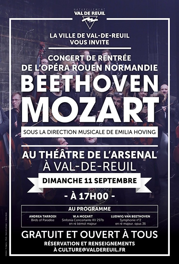« Mozart, Beethoven », tournée de rentrée de l’Opéra de Rouen