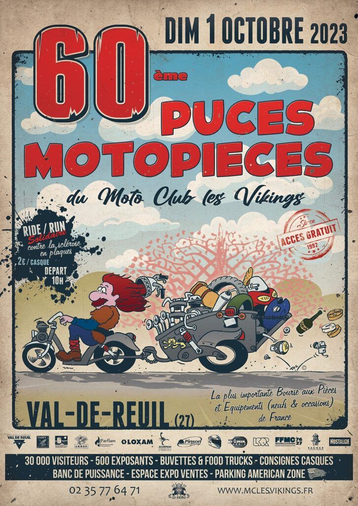 60ème Puces Motos - Dimanche 1er octobre 2023