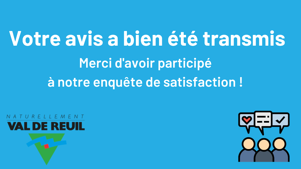 Votre avis a bien été transmis