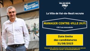 VDR recrute - Manager centre-ville aout2023