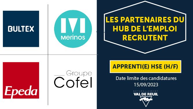 Recrutement partenaires hub emploi - Apprenti(e) HSE (H/F)