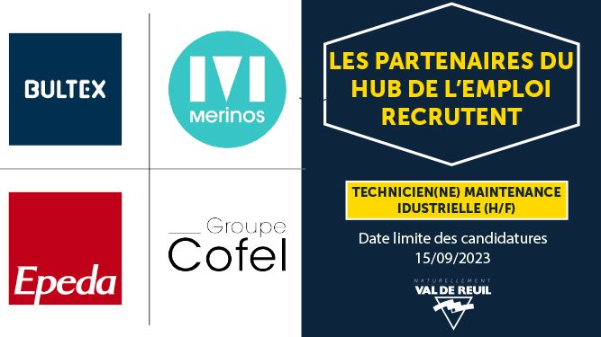 Recrutement partenaires hub emploi - technicien(ne) maintenance industrielle (H/F)