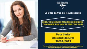 val-de-reuil recrute un chef affaire juridique commande publique et etat civil-h-f