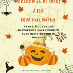 La médiathèque Le Corbusier fête Halloween mercredi 25 octobre de 15h à 16h.
