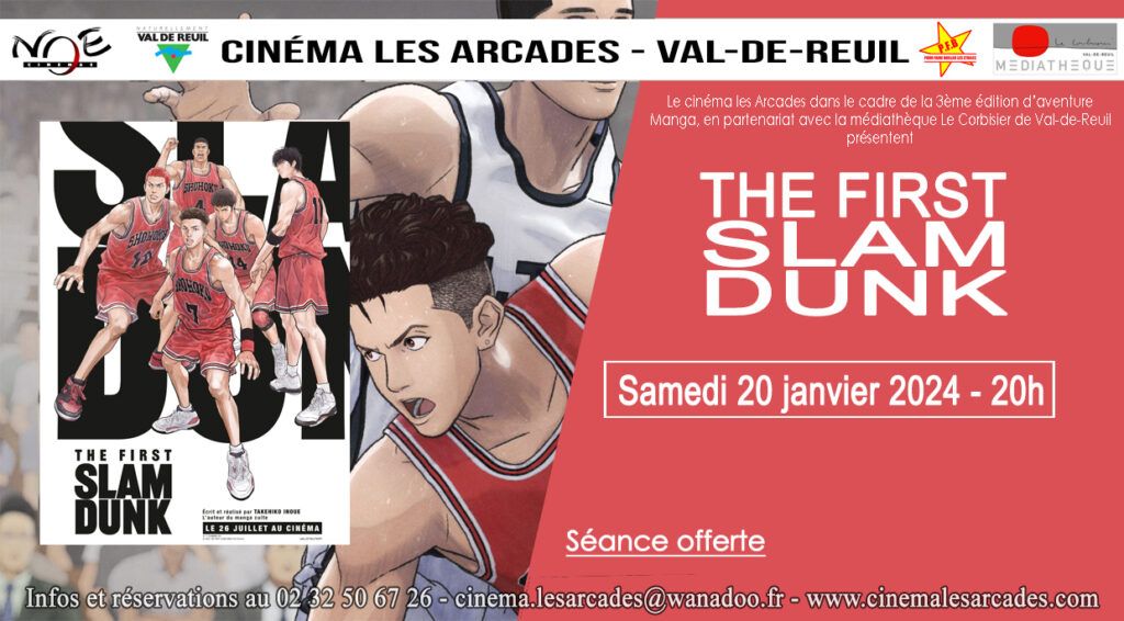 Cinéma Les Arcades - soirée spéciale Samedi 20 janvier 2024 à 20h, "The fist slam dunk", réalisé par Takehiko Inoue.