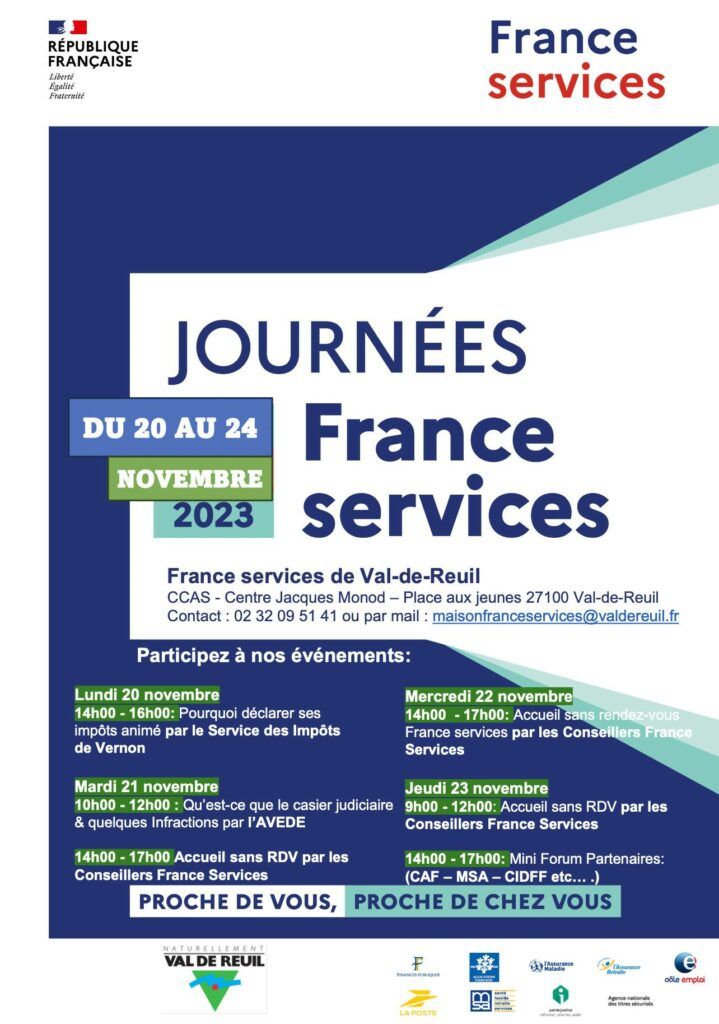 Journées France Services du 20 au 24 novembre 2023