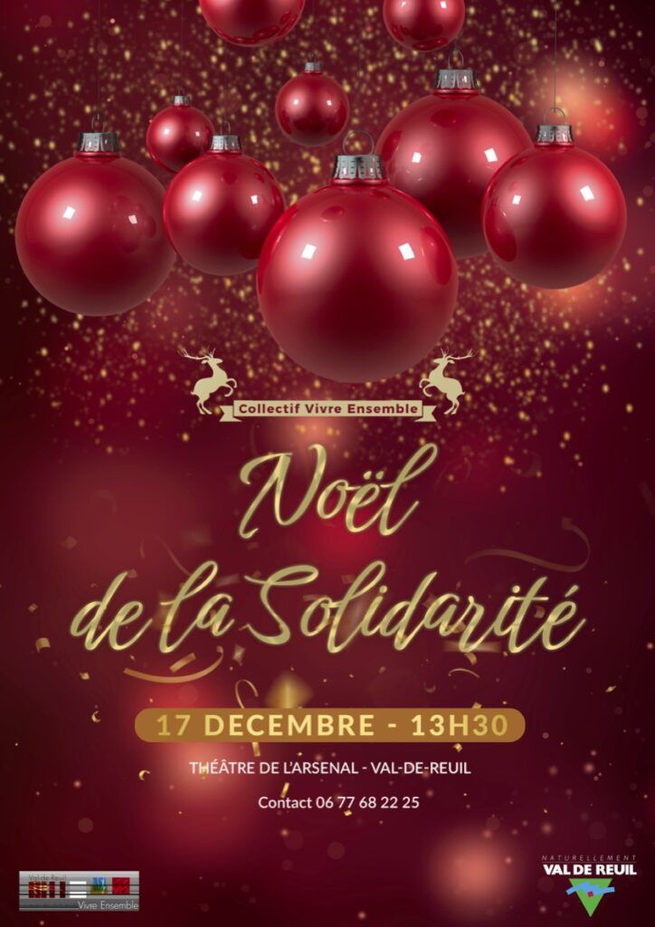 Le Noël de la solidarité, 17 décembre à 13h30 au théâtre de l'Arsenal.