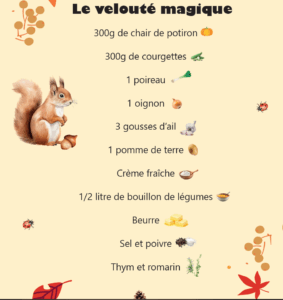 Recette de la soupe 