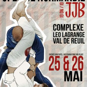 Open de Normandie de Jiu-Jitsu brésilien samedi 25 et dimanche 26 mai de 8h à 19h au complexe Léo Lagrange.