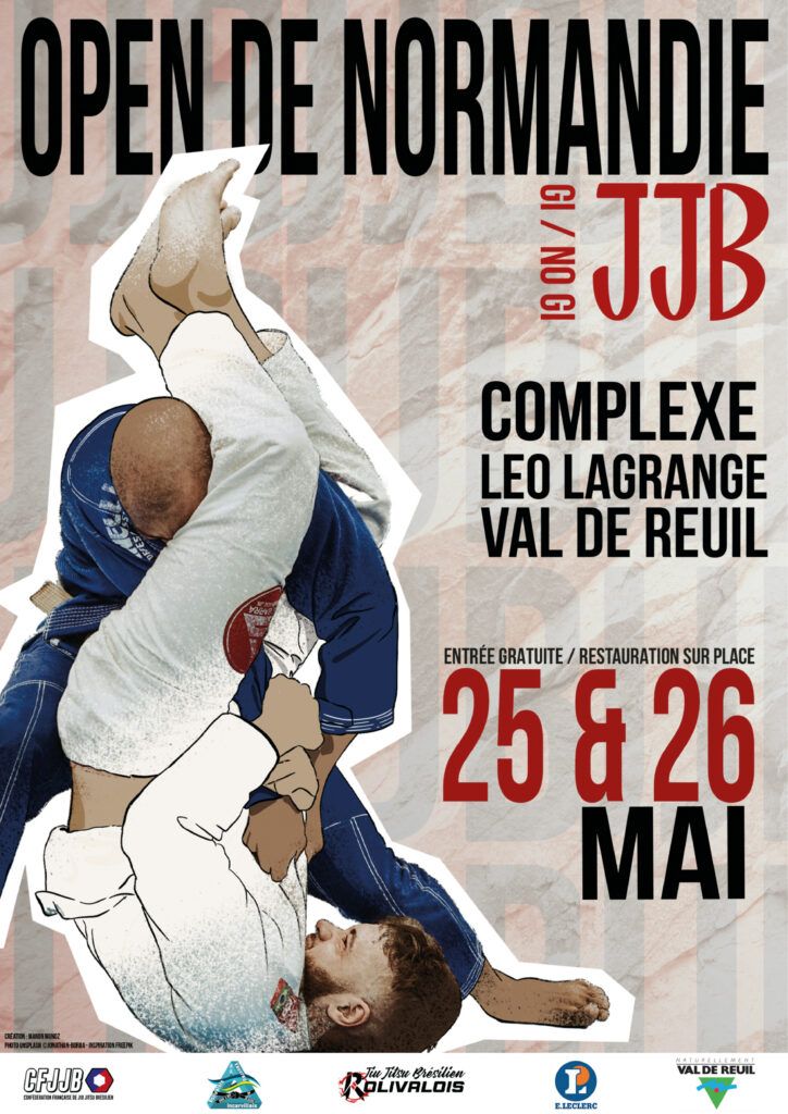 Open de Normandie de Jiu-Jitsu brésilien samedi 25 et dimanche 26 mai de 8h à 19h au complexe Léo Lagrange.