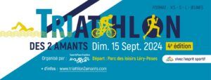 Triathlon des deux Amants, dimanche 15 septembre 2024 sur la base de Loisirs Léry-Poses.