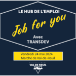 Job 4 you avec Transdev, vendredi 24 mai de 13h30 à 16h30 sur la place des 4 saisons.