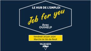 Job for U, vendredi 28 juin sur la place des 4 saisons de 13h30 à 16h30.