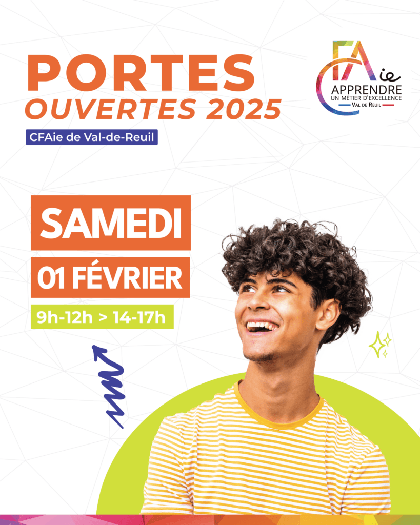 Le CFAie de Val-de-Reuil organise sa première journée portes ouvertes le samedi 1er février 2025, de 9h à 12h et de 14h à 17h.