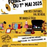 L'association des habitants du hameau de l'Andelle et des Noés organise une foire à tout jeudi 1er mai de 6h à 17h30 au niveau de la voie des coutures, zone activité des lacs, 27100 Val-de-Reuil.