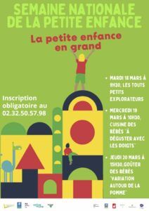 L'Espace de Vie Sociale Épireuil invite les touts-petits et leurs parents à une balade si le temps le permet mardi 18 mars 2025 de 9h30 à 10h30.