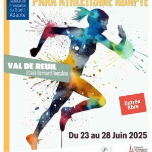 Du 23 au 28 juin 2025, venez découvrir et applaudir des sportifs de haut niveau à l'occasion des Championnat de France Para Athlétisme Adapté au stade Jesse Owens de Val-de-Reuil.