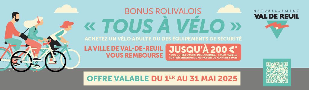 Bonus « TOUS À VÉLO » - 1er au 31 Mai 2025