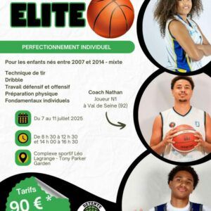 Le DBVR organise son Camp Élite de Perfectionnement Individuel au mois de juillet, destiné aux jeunes joueurs et joueuses motivé(e)s souhaitant développer leur jeu, repousser leurs limites et se confronter à l’exigence du haut niveau.