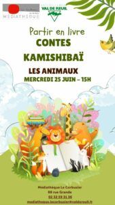 Mercredi 25 Juin à 15h, venez vous installer sur un transat et écouter les histoires autour du thème des animaux, à l'occasion de la manifestation Partir en Livre. Contes Kamishibaï.