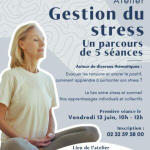 Le pôle senior de Val-de-Reuil propose avec ses partenaires des ateliers gestion du stress autour de diverses thématiques à la Résidence seniors (ESPAGES), chaussée de Léry, 27100 Val-de-Reuil.