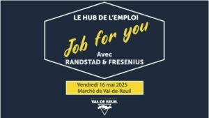 Vous recherchez un emploi, une formation, vous voulez travailler votre projet professionnel ? Vous avez besoin de réponses à vos questions sur l'emploi, nous serons heureux d'y répondre. Venez nous retrouver le 16 mai 2025 de 13h30 à 16h30 au marché de Val-de-Reuil.