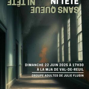 Le Conservatoire de Musique, Danse et Théâtre de Val-de-Reuil, Léry, Poses présente la pièce de théâtre adulte "Sans queue ni tête" le dimanche 22 juin 2025 à partir de 17h30.