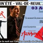L'association Sous le Soleil Exactement vous propose une ouverture en musique avec le pianiste Romuald Boutelier avant la projection du film "Monsieur Aznavour", de Mehdi Idir et Grand Corps Malade, dimanche 3 août à partir de 20h30 face à la plaine Saint-Jean.
