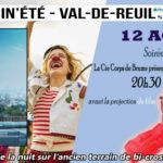 L'association Sous le Soleil Exactement vous propose une ouverture de soirée avec la Cie Corps de Brume et son spectacle "Clown sur tapis rouge", avant la projection du film "Sur un fil", de Reda Kateb mardi 12 août à partir de 20h30 face à la plaine Saint-Jean.
