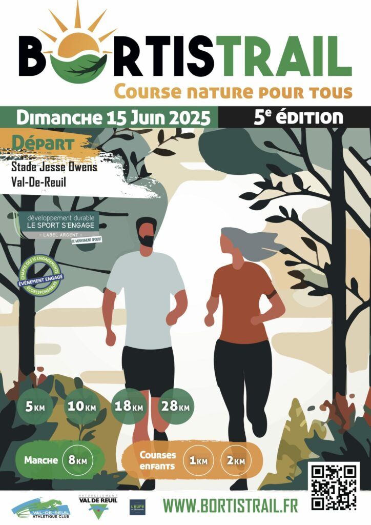 Trail et marche | Dimanche 15 juin 2025 | Au départ du stade Jesse Owens | Val de Reuil (27)