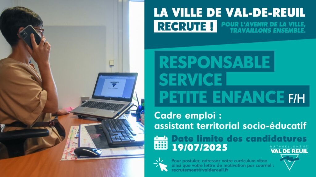 La Ville de Val-de-Reuil recrute un responsable service Petite enfance (F/H)
