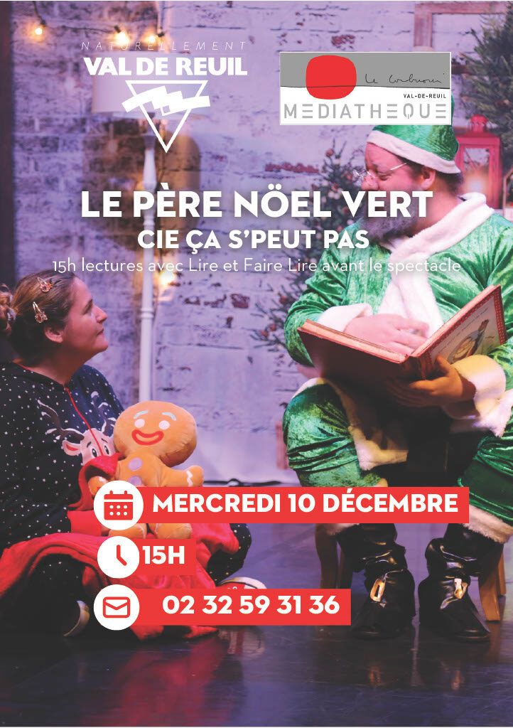 Mercredi 10 Décembre, la médiathèque Le Corbusier de Val-de-Reuil fête Noël.