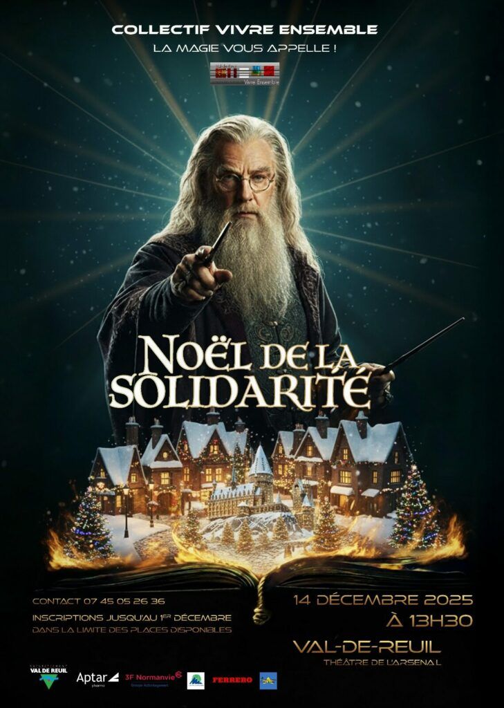 Le Collectif Vivre Ensemble est ravie d'annoncer son Noël de la Solidarité le dimanche 14 décembre, de 13h30 à 17h au Théâtre de l'Arsenal de Val-de-Reuil!