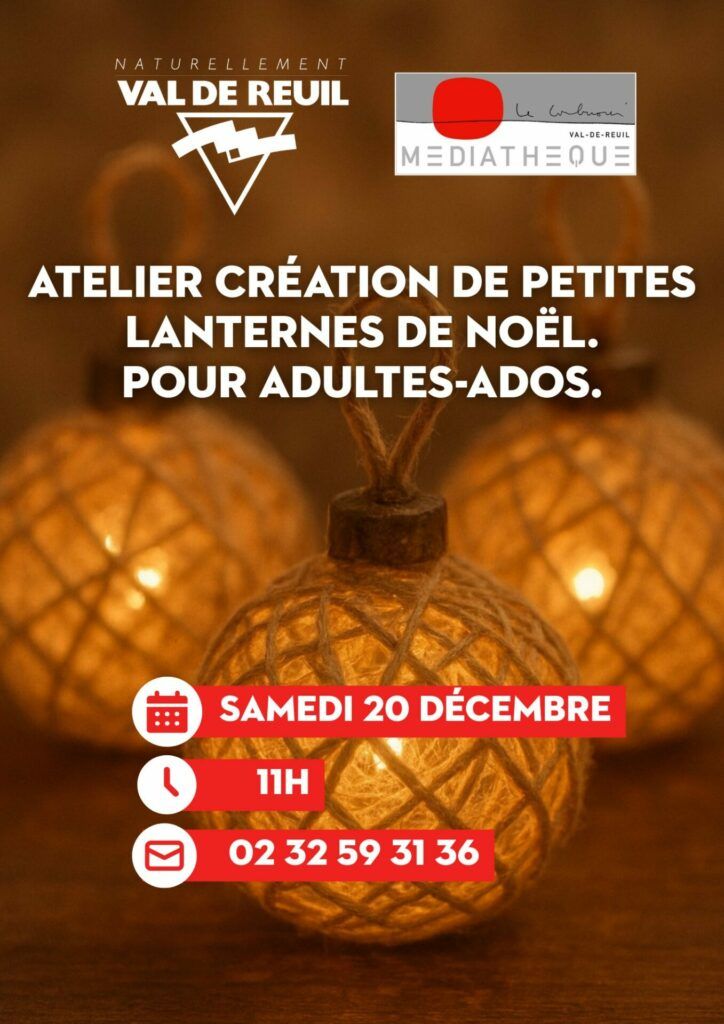 Atelier création de lanternes de Noël