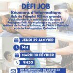 Rejoignez Défi Job et plongez au cœur des métiers de la Petite Enfance, de l’Aide à Domicile et de la Restauration Collective ! Une réunion d'information collective aura lieu le 29 janvier 2026 à 14h au Hub de l’emploi au 101 rue grande à Val-de-Reuil.