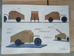 Une vraie petite maison miniature prend vie dans les locaux de Ma Tiny Normande à Heudebouville
