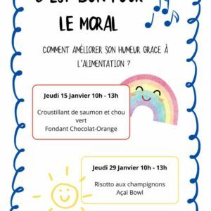 Atelier cuisine – Jeudi 29 janvier de 10h à 13h Atelier ouvert à toutes et tous !
